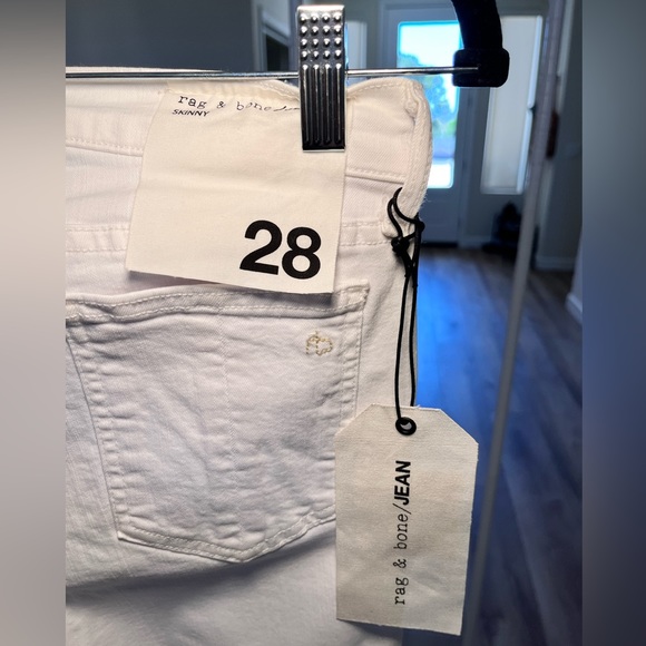 NWT🔥Rag&Bone Skinny Jeans in white size 28 - Picture 5 of 10